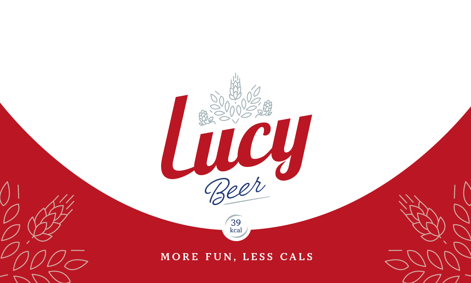 Lucy Beer přední strana designu six-packu